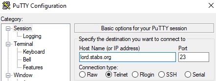 Telnet Signup Tutorial Screenshot 1